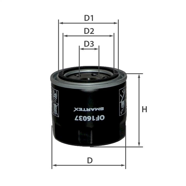 Smartex OF16037 Oil Filter OF16037: Buy near me in Poland at 2407.PL - Good price!