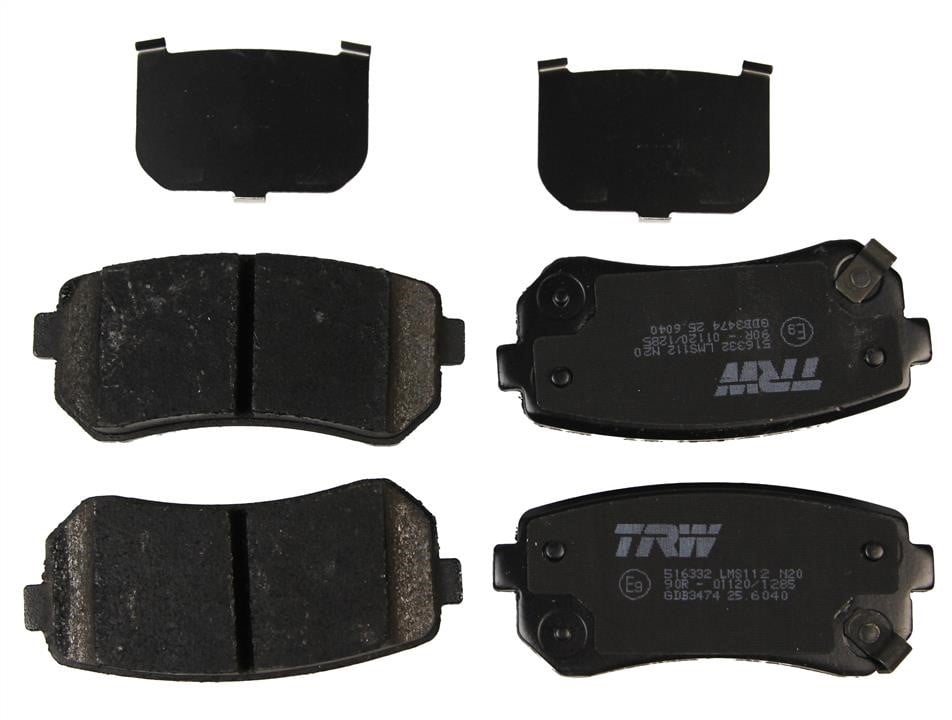 TRW GDB3474 TRW COTEC disc brake pads, set GDB3474: Buy near me in Poland at 2407.PL - Good price!
