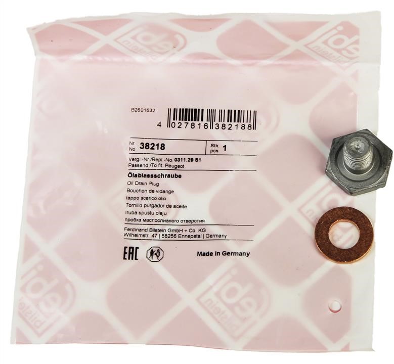 febi Sump plug – price 9 PLN