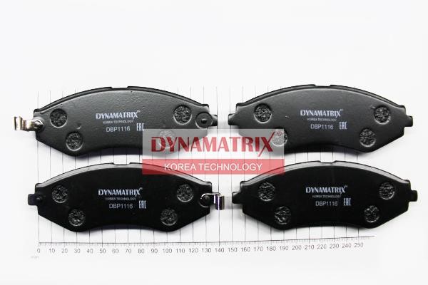Dynamatrix DBP1116 Тормозные колодки дисковые, комплект DBP1116: Отличная цена - Купить в Польше на 2407.PL!