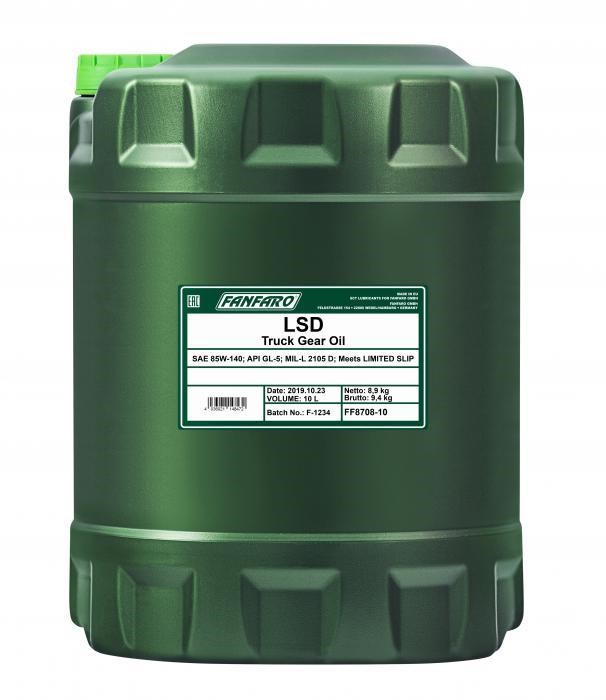 FF870810 Fanfaro Getriebeöl FanFaro LSD 85W-140, 10 L