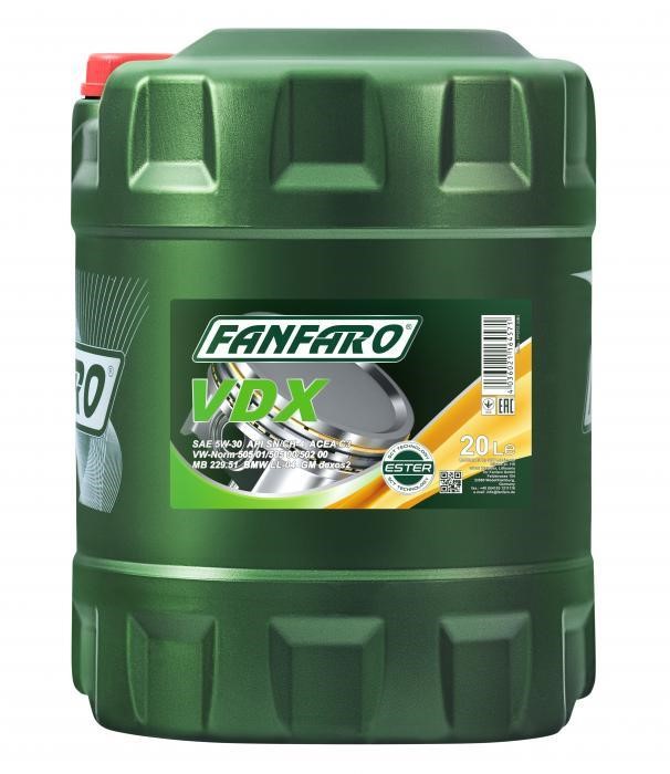 Fanfaro FF6707-20 Моторное масло FanFaro VDX 5W-30, 20 л FF670720: Отличная цена - Купить в Польше на 2407.PL!