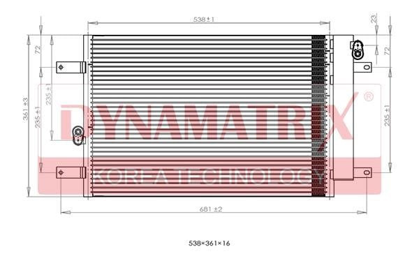 Dynamatrix DR94575 Condenser DR94575: Buy near me in Poland at 2407.PL - Good price!