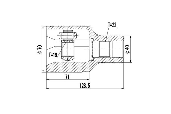 Dynamatrix DCV657002 Шарнирный комплект DCV657002: Отличная цена - Купить в Польше на 2407.PL!