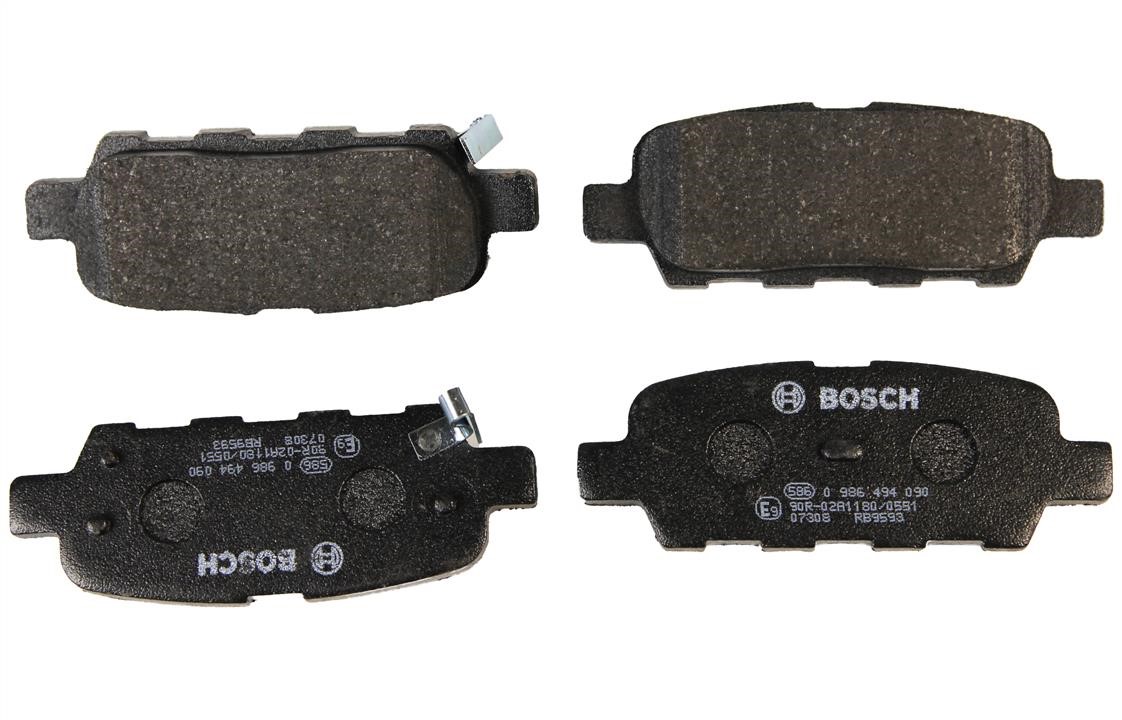 0986494090 Bosch Bremsbelagsatz hinten