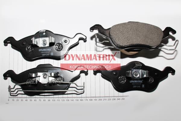 Dynamatrix DBP1318 Brake Pad Set, disc brake DBP1318: Buy near me in Poland at 2407.PL - Good price!