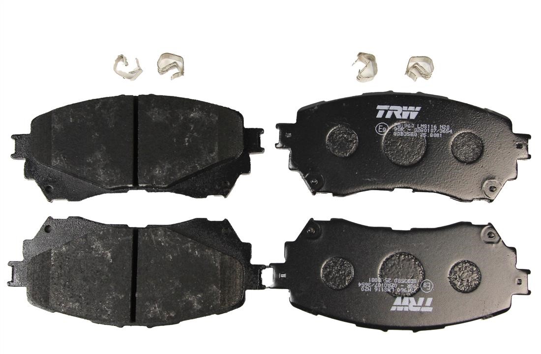 TRW GDB3580 TRW COTEC disc brake pads, set GDB3580: Buy near me in Poland at 2407.PL - Good price!