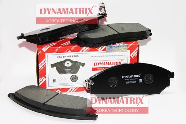 Dynamatrix DBP1881 Brake Pad Set, disc brake DBP1881: Buy near me in Poland at 2407.PL - Good price!