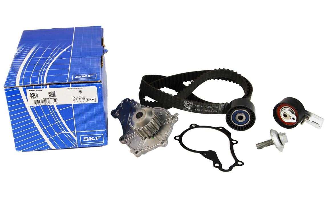 TIMING BELT KIT WITH WATER PUMP SKF VKMC 03316