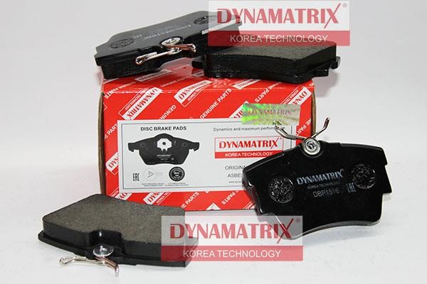 Dynamatrix DBP1516 Brake Pad Set, disc brake DBP1516: Buy near me in Poland at 2407.PL - Good price!