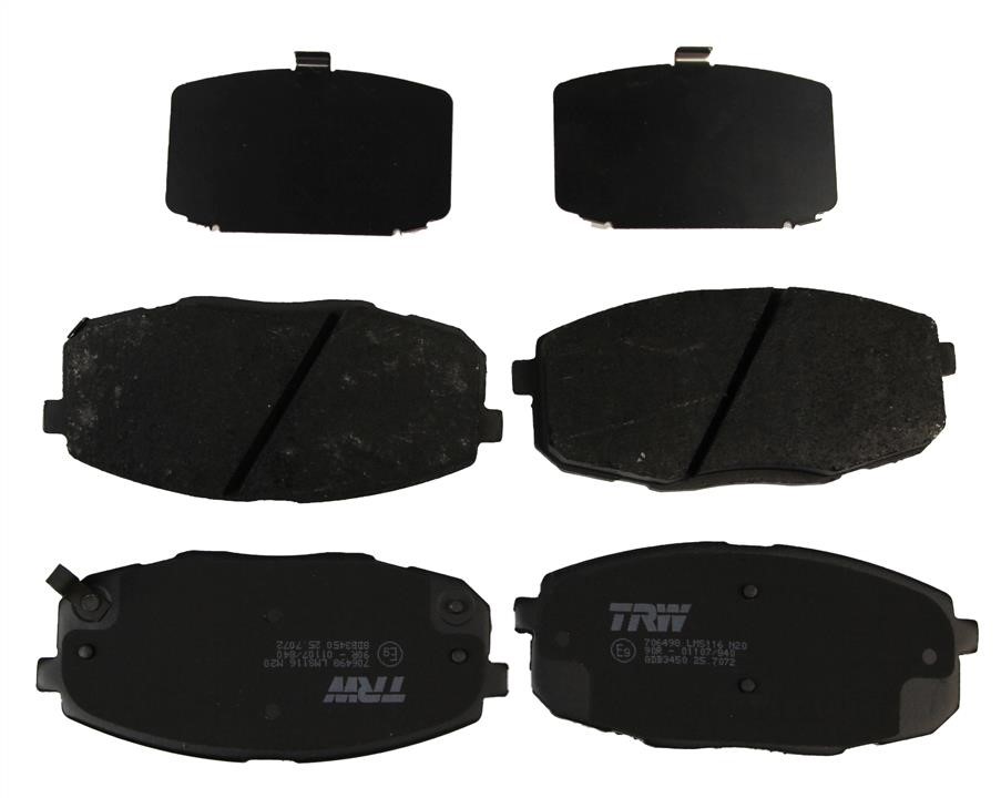 GDB3450 TRW TRW COTEC brake pad set