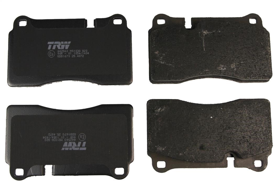 GDB1670 TRW Bremsbelagsatz TRW COTEC