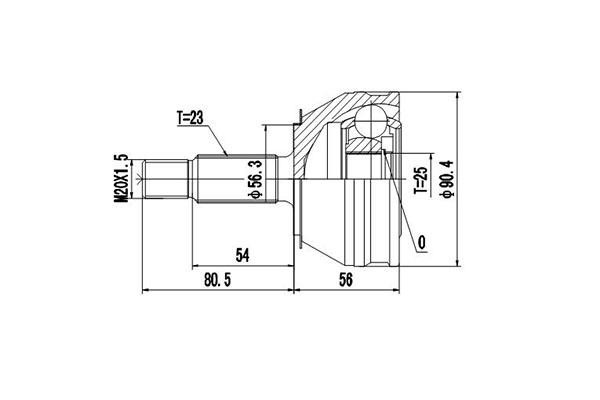 Dynamatrix DCV850007 Joint Kit, drive shaft DCV850007: Buy near me at 2407.PL in Poland at an Affordable price!