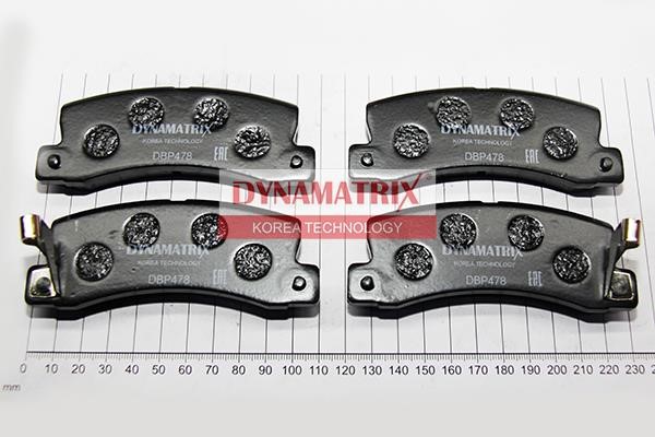 Dynamatrix DBP478 Тормозные колодки дисковые, комплект DBP478: Отличная цена - Купить в Польше на 2407.PL!
