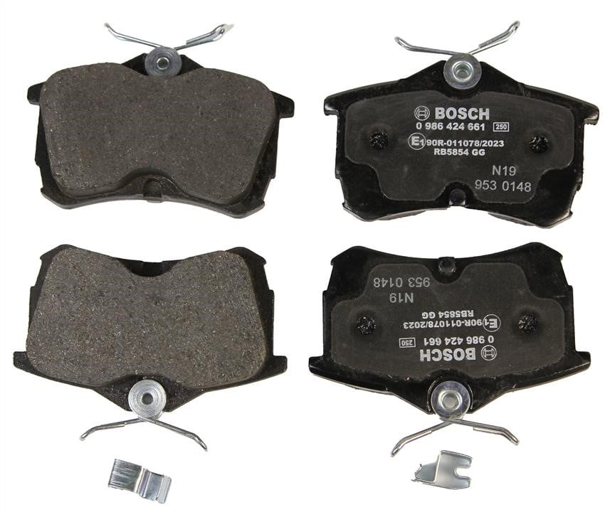 Bosch 0 986 424 661 Brake Pad Set, disc brake 0986424661: Buy near me in Poland at 2407.PL - Good price!