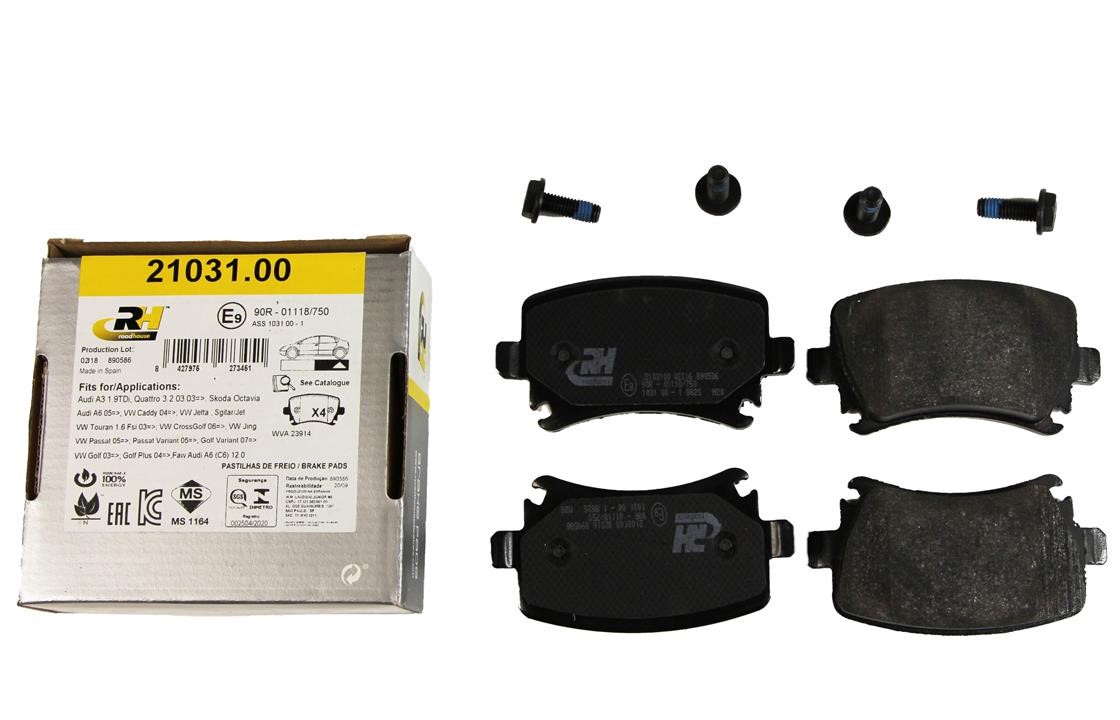 Rear disc brake pads, set Road house 21031.00