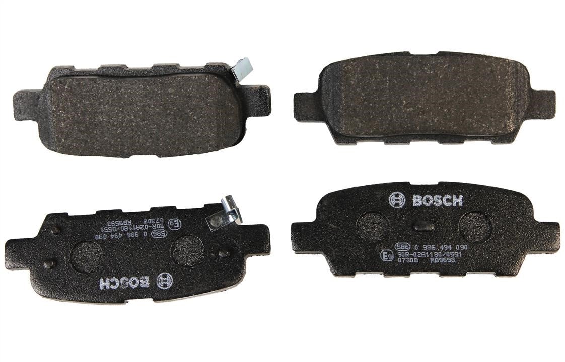 Bosch 0 986 494 090 Brake Pad Set, disc brake 0986494090: Buy near me in Poland at 2407.PL - Good price!