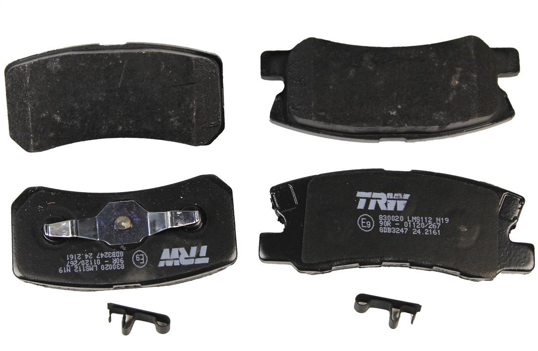 GDB3247 TRW Rear disc brake pads TRW COTEC, set