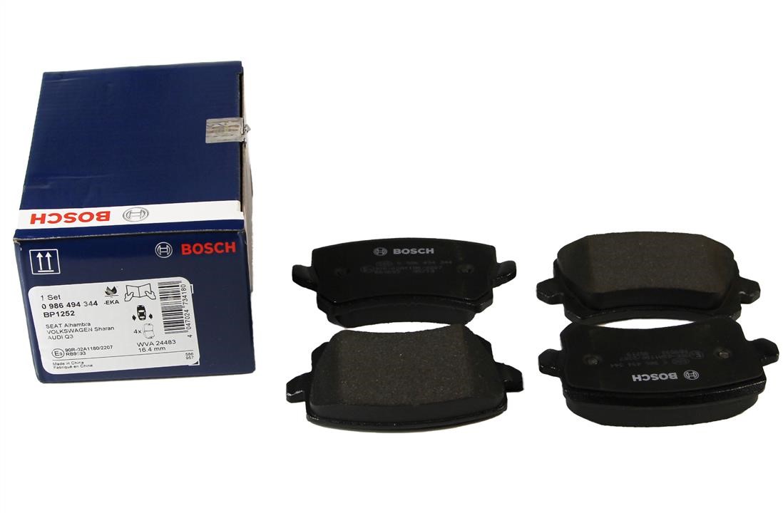 Тормозные колодки дисковые, комплект Bosch 0 986 494 344