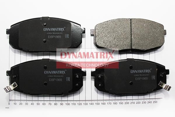 Dynamatrix DBP1869 Brake Pad Set, disc brake DBP1869: Buy near me in Poland at 2407.PL - Good price!