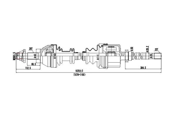 Dynamatrix DDS210068 Drive Shaft DDS210068: Buy near me in Poland at 2407.PL - Good price!