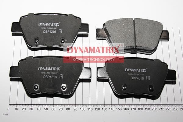 Dynamatrix DBP4316 Klocki hamulcowe, zestaw DBP4316: Dobra cena w Polsce na 2407.PL - Kup Teraz!