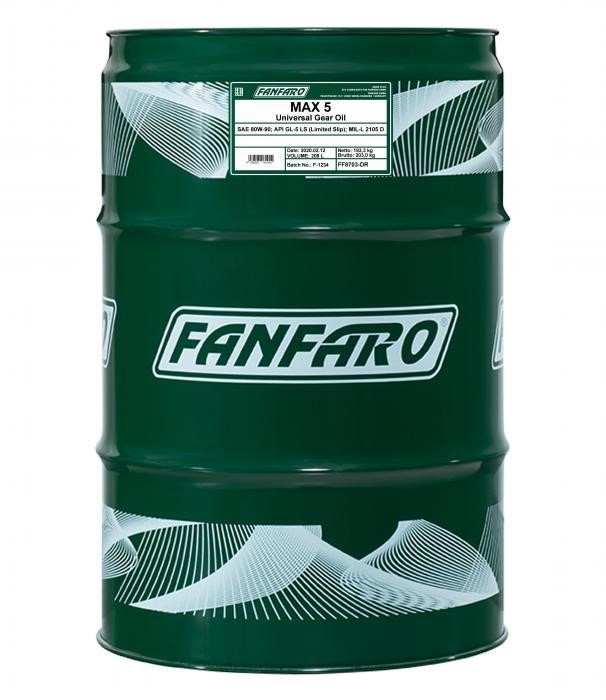 Fanfaro FF8703-DR Olej przekładniowy FanFaro MAX 5 80W-90, 208 l FF8703DR: Dobra cena w Polsce na 2407.PL - Kup Teraz!