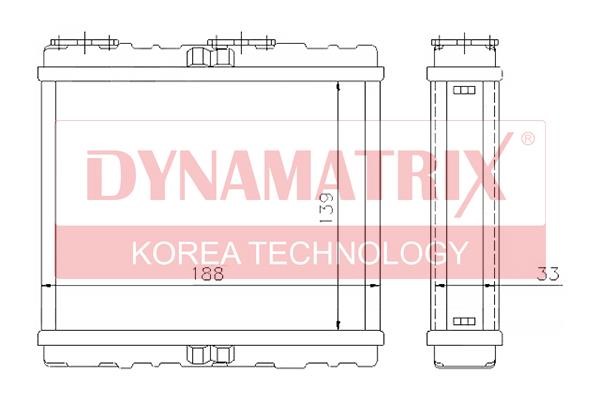 Dynamatrix DR72200 Теплообменник DR72200: Отличная цена - Купить в Польше на 2407.PL!