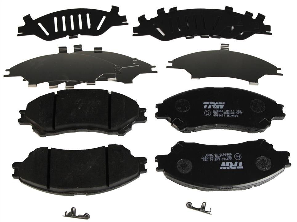 GDB3633 TRW TRW COTEC brake pad set