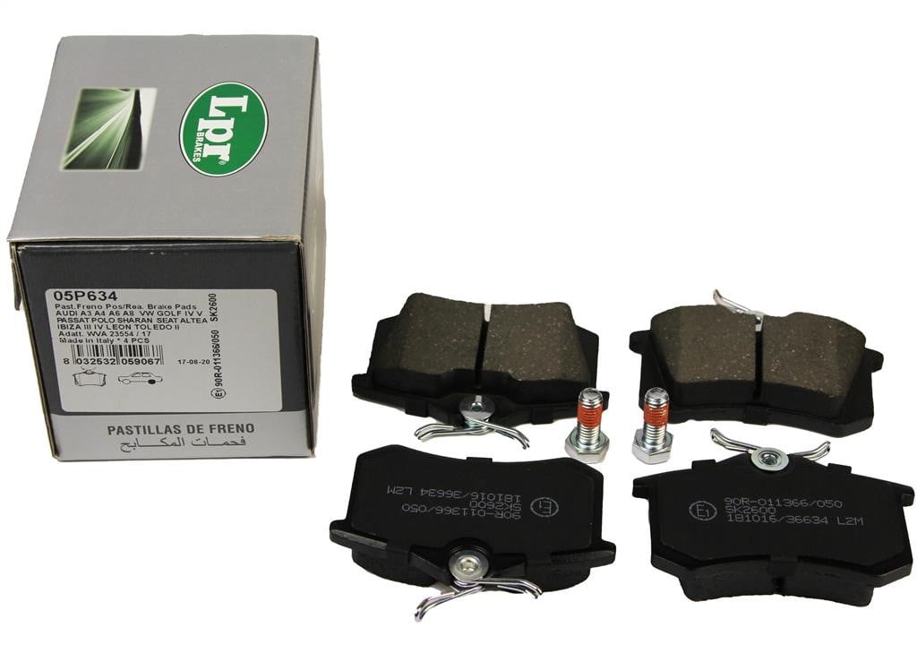 LPR Тормозные колодки дисковые задние, комплект – цена 44 PLN