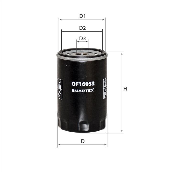 Smartex OF16033 Oil Filter OF16033: Buy near me in Poland at 2407.PL - Good price!