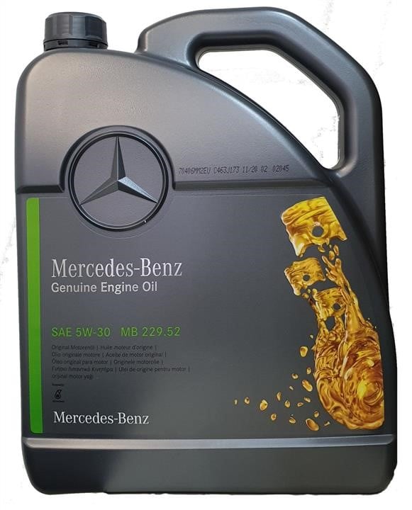 Mercedes A 000 989 70 06 13 AMEE Моторное масло Mercedes MB 229.52 5W-30, 5л A000989700613AMEE: Отличная цена - Купить в Польше на 2407.PL!