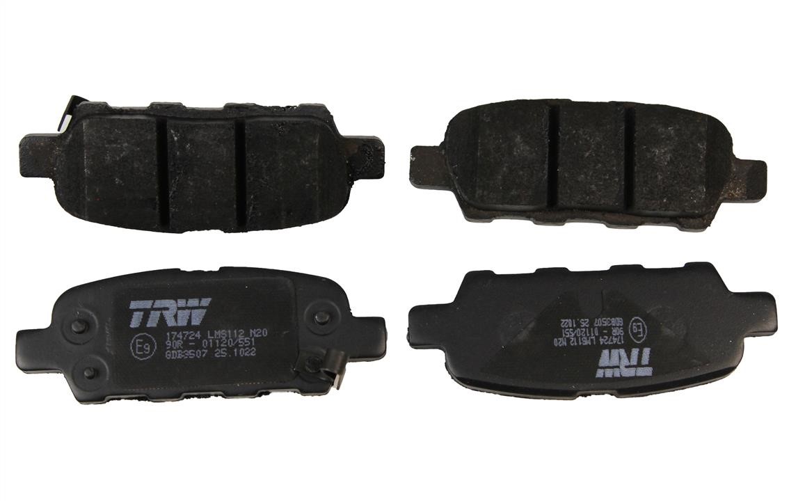 TRW GDB3507 Rear disc brake pads, set GDB3507: Buy near me at 2407.PL in Poland at an Affordable price!