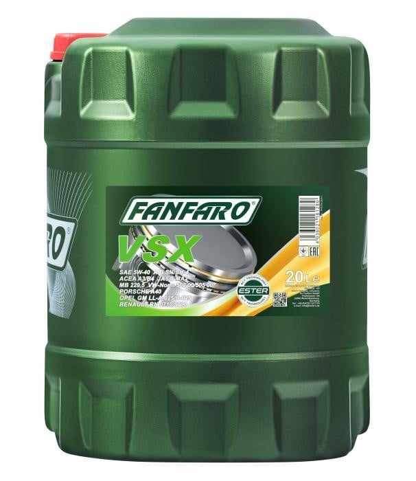Fanfaro FF6702-20 Engine oil FanFaro VSX 5W-40, 20L FF670220: Buy near me in Poland at 2407.PL - Good price!
