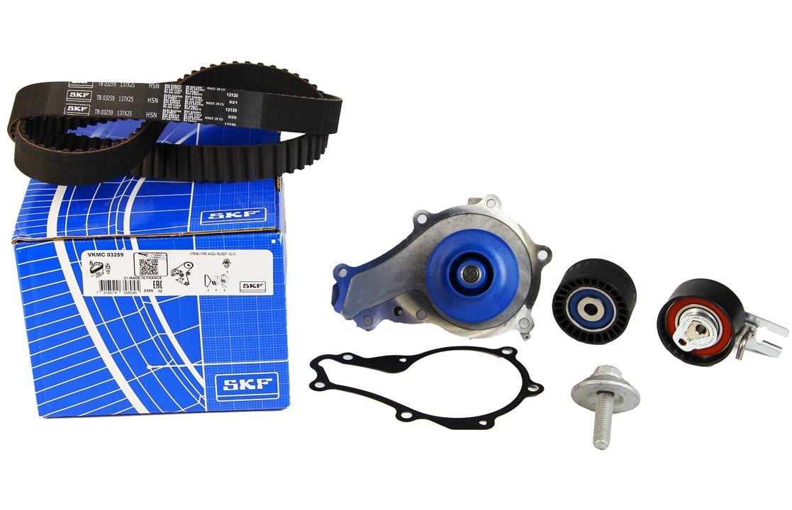 TIMING BELT KIT WITH WATER PUMP SKF VKMC 03259