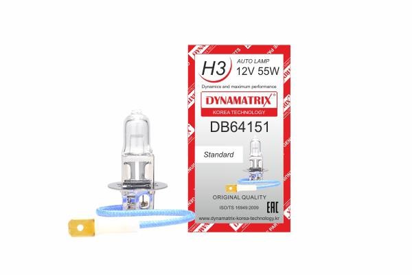 Dynamatrix DB64151 Halogen lamp 12V H3 55W DB64151: Buy near me in Poland at 2407.PL - Good price!