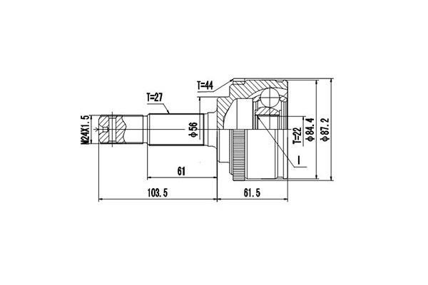 Dynamatrix DCV841030 Gelenksatz, Antriebswelle DCV841030: Kaufen Sie zu einem guten Preis in Polen bei 2407.PL!