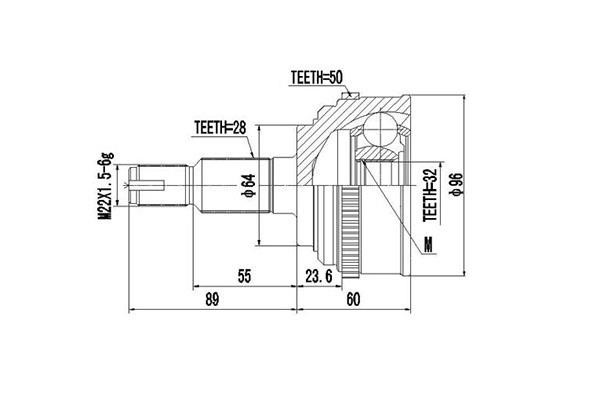 Dynamatrix DCV823029 Шарнирный комплект DCV823029: Отличная цена - Купить в Польше на 2407.PL!