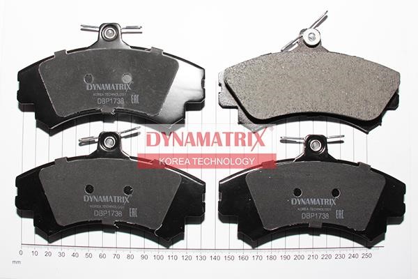 Dynamatrix DBP1738 Тормозные колодки дисковые, комплект DBP1738: Купить в Польше - Отличная цена на 2407.PL!