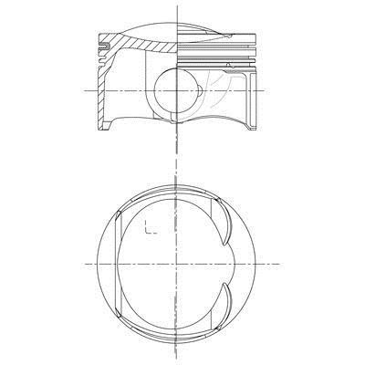 Mahle/Perfect circle 028 PI 00132 000 Поршень с кольцами, комплект 028PI00132000: Отличная цена - Купить в Польше на 2407.PL!