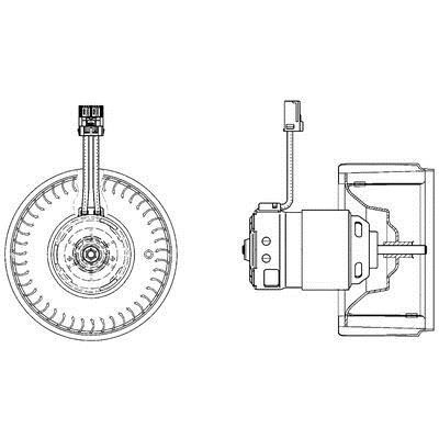 Mahle&#x2F;Behr Wentylator ogrzewania salonu – cena 669 PLN