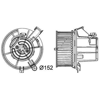 Mahle&#x2F;Behr Fan assy - heater motor – price 684 PLN