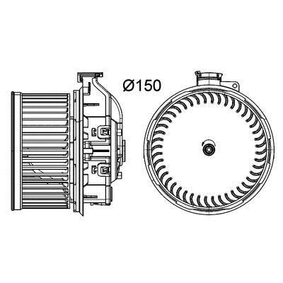 Mahle/Behr AB 259 000P Fan assy - heater motor AB259000P: Buy near me in Poland at 2407.PL - Good price!
