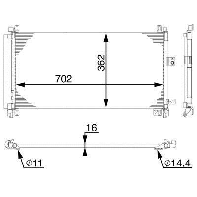 Mahle/Behr AC 597 000S Cooler Module AC597000S: Buy near me in Poland at 2407.PL - Good price!