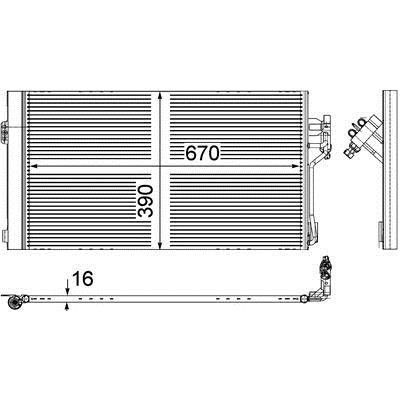 Mahle/Behr AC 761 000P Радиатор кондиционера (Конденсатор) AC761000P: Отличная цена - Купить в Польше на 2407.PL!