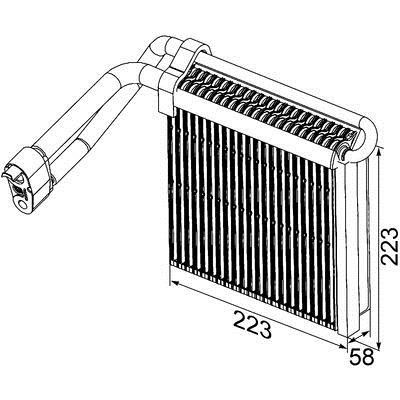 Mahle/Behr AE 96 000P Air conditioner evaporator AE96000P: Buy near me in Poland at 2407.PL - Good price!