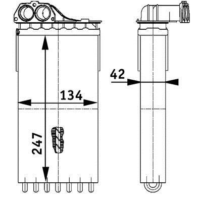 Mahle/Behr Heat exchanger, interior heating – price 346 PLN