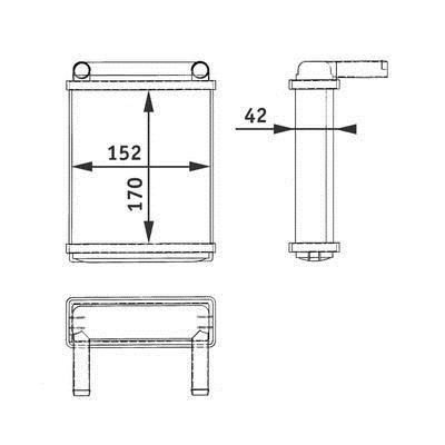 Mahle/Behr AH 128 000P Радіатор опалювача салону AH128000P: Приваблива ціна - Купити у Польщі на 2407.PL!