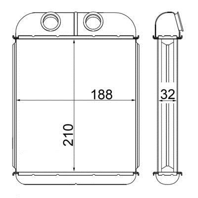 Mahle/Behr AH 181 000S Радиатор отопителя салона AH181000S: Купить в Польше - Отличная цена на 2407.PL!