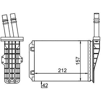 Mahle/Behr AH 209 000S Heat exchanger, interior heating AH209000S: Buy near me in Poland at 2407.PL - Good price!